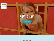 Tablet Screenshot of aha4kids.org